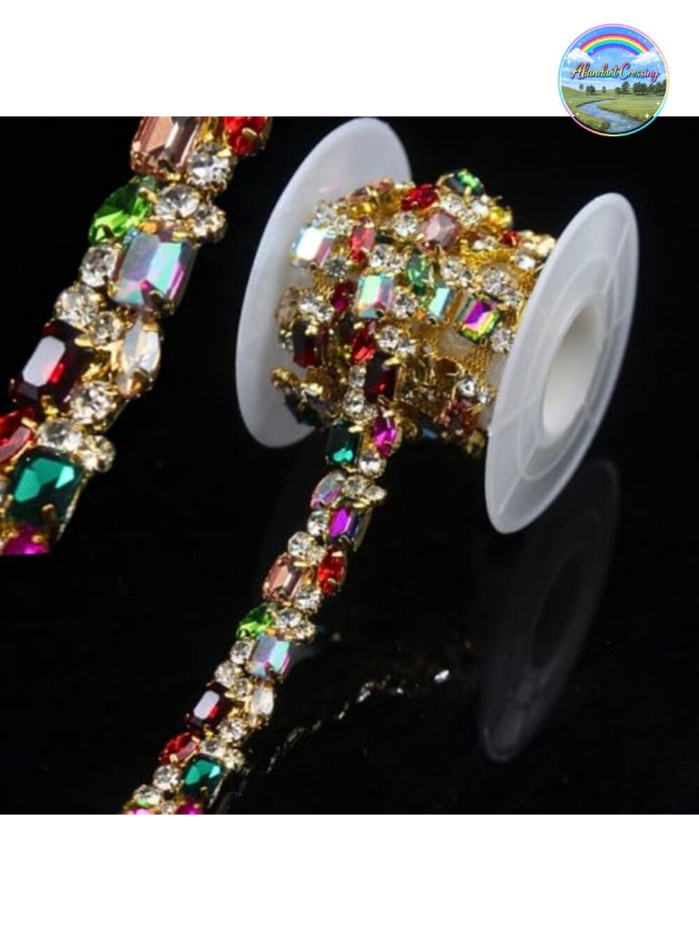 Rhinestone Trim Chain Crystal Fringe Sewing DIY Wedding Dress Embellishment